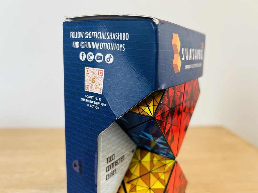 Shashibo Squared Puzzle Cube NOTE See Pics Torn Packaging