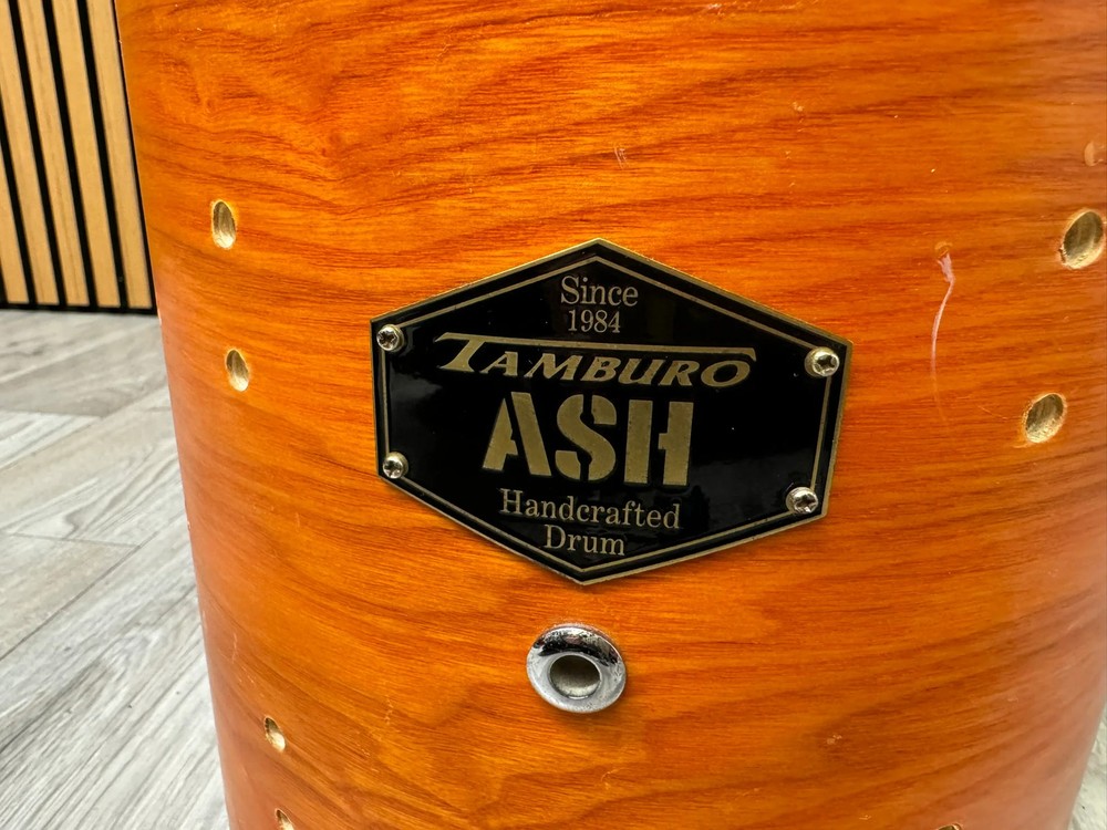 Tamburo Ash Tom Drum Shell 10”x9” Bare Wood Project #CK26