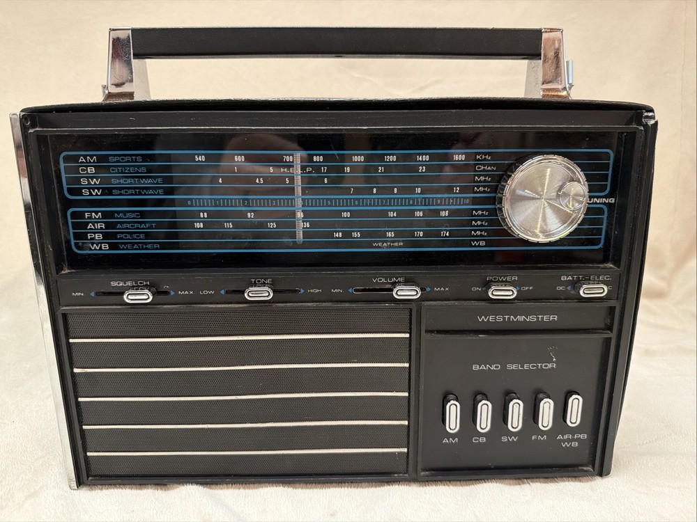 Vintage 70's 1425 Westminster Solid state World Time Ham operators multiband