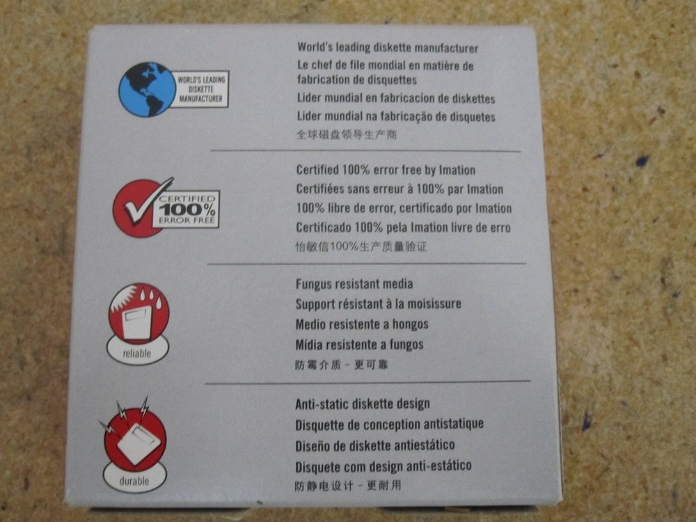 Genuine Imation IBM Formatted 2HD 1.44 Diskettes (10 Pack)