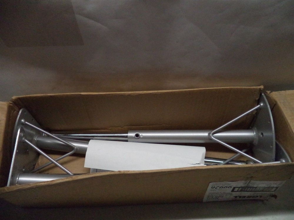 Lorell Activity Table Leg Kit Only, 4/CT, Silver LLR99926