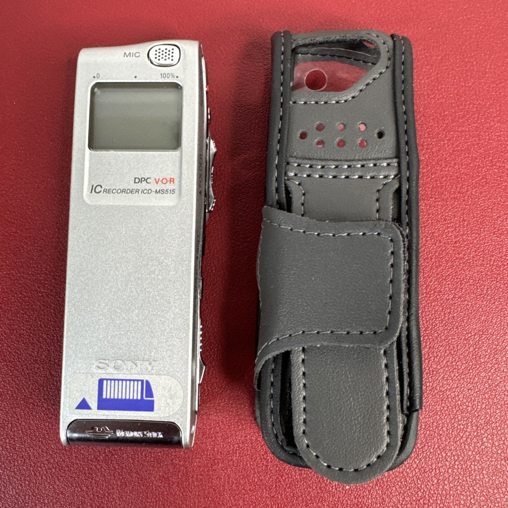 Sony ICD-MS515 Digital Voice Recorder w Memory Stick, Case, CD Rom, Manual ++