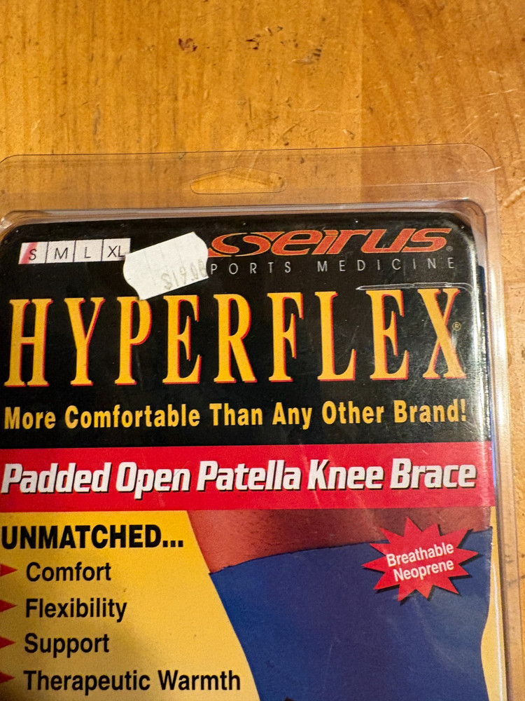 Serius Hyperflex Open Patella Knee Brace - Size S