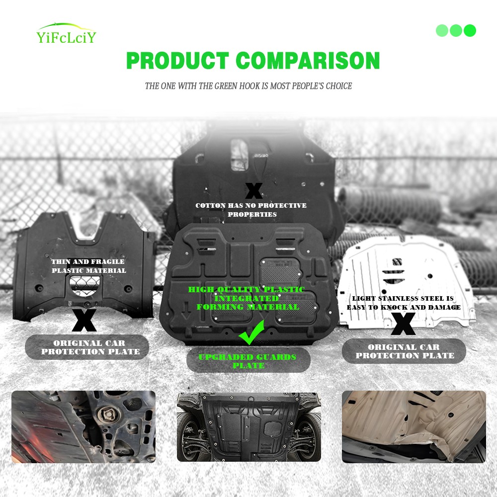 2Pcs For Audi Q5 2009-2017 Under Engine Splash Guards Front Engine Mud Flaps