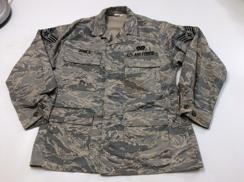 US Air Force Man’s Utility Coat Air Force Camouflage Pattern Size 40 Regular