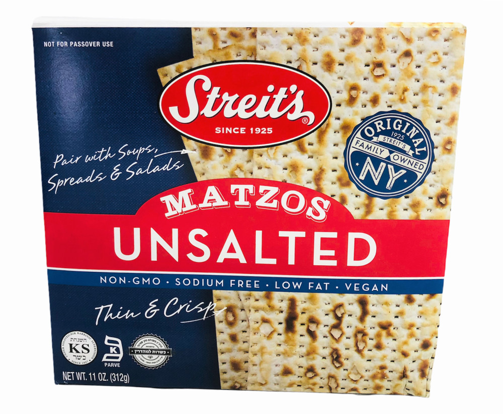 Streit’s Unsalted Thin & Crispy Matzos 11 oz Streits
