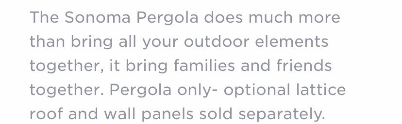 DIY 12’ FT x 12’ FT Pergola - Outside Use - Mocha