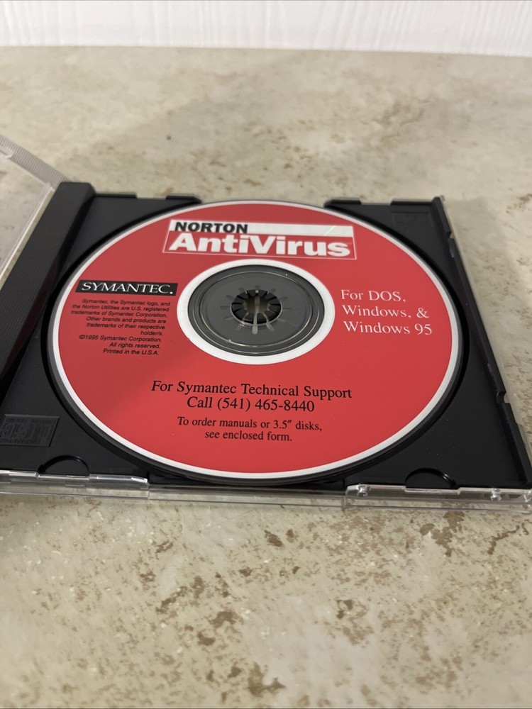 Symantec Norton AntiVirus 1995 Computer Software Internet Security