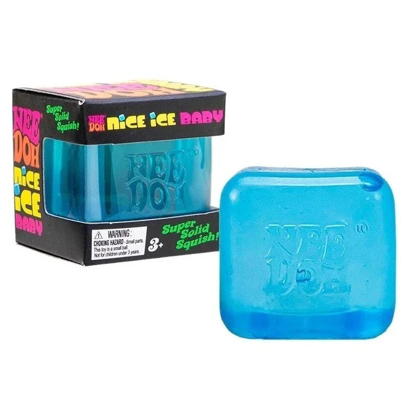 NeeDoh Nice Cube Squishy Stress Toy - Super Solid Fidget Cube, Stress Releif