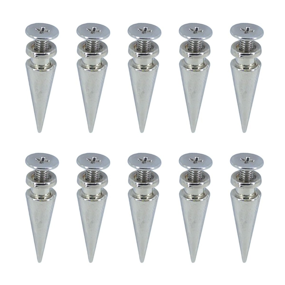 50 Sets Cone Spikes Screwback Studs Rivets Metal 7x20mm, Tree