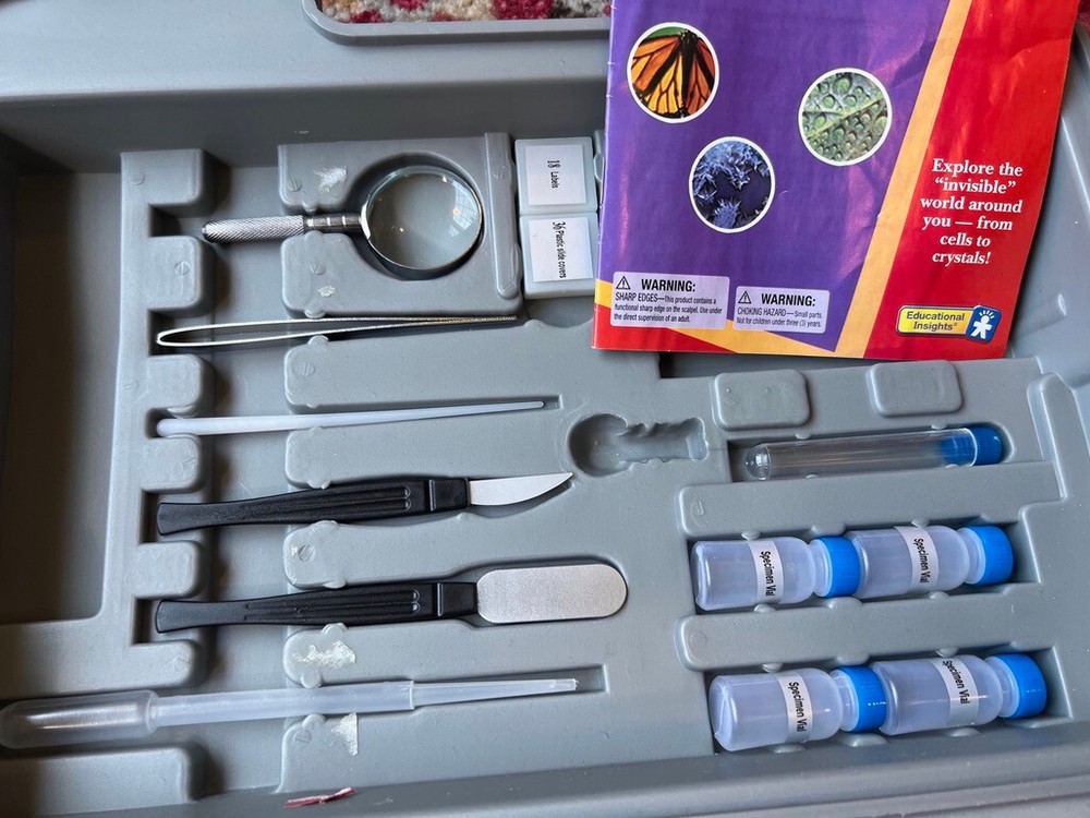 GeoVision MicroProElite Micro Pro Elite Microscope EI-5302 Kit Set w Case Age 8+