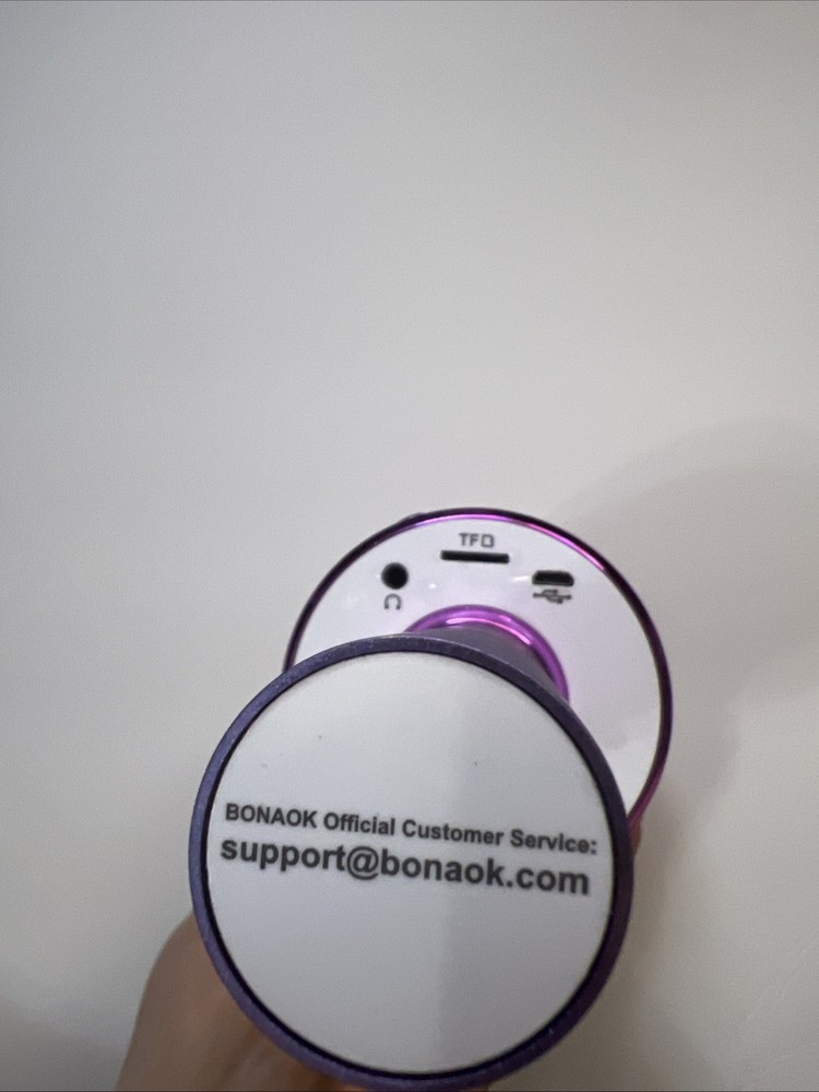 Pink Microphone for Singing – Wireless Bluetooth Karaoke Microphone