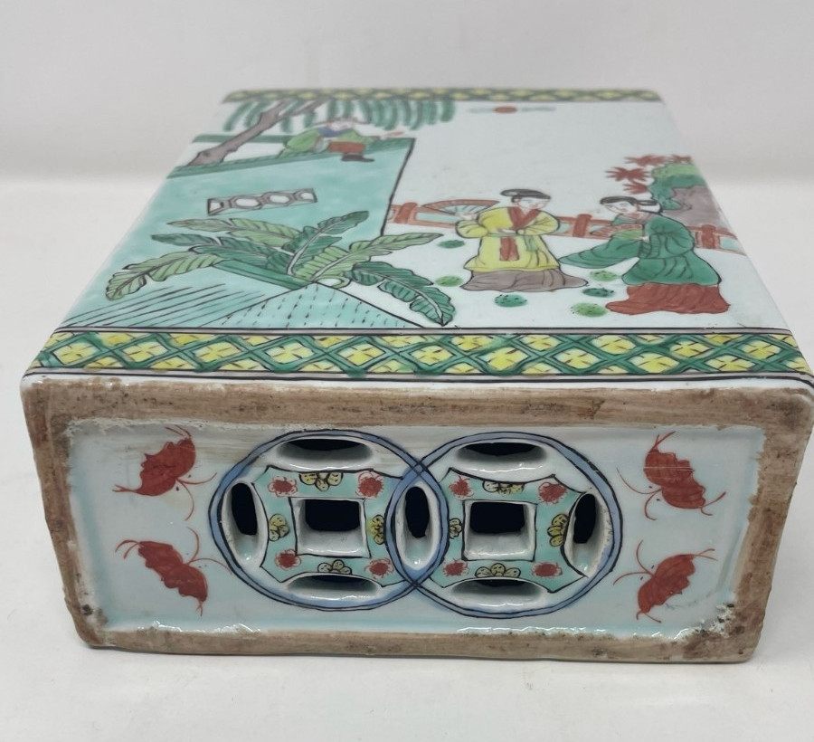 Vintage Chinese Porcelain Neck Pillow