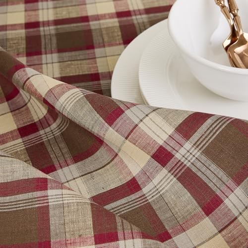 Fall Table Runner 60 Inches - 100% Pure Linen 14 x 60 Inch Rustic Multicolor