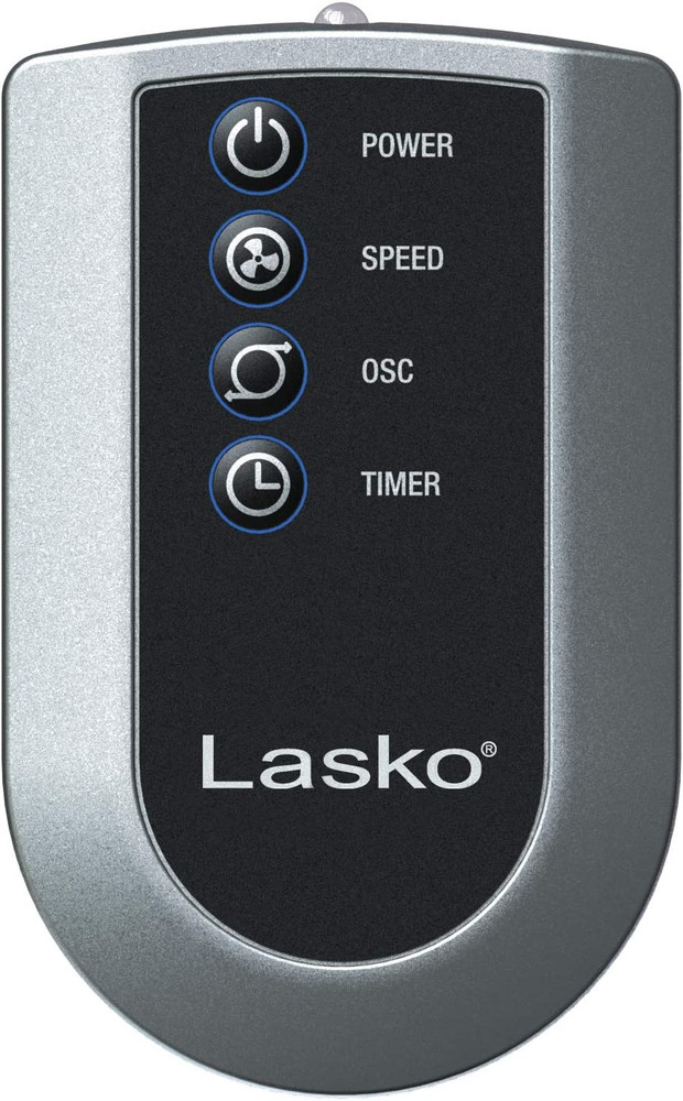 Lasko Oscillating Tower Fan with Remote Control, 3 Quiet Speeds, Timer for Bedro