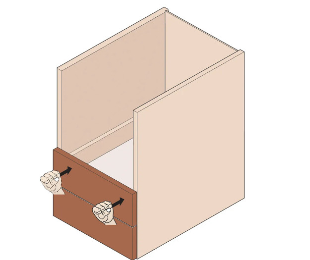 Blum Marking Template, for TANDEM Drawer Front Adjuster quantity 1