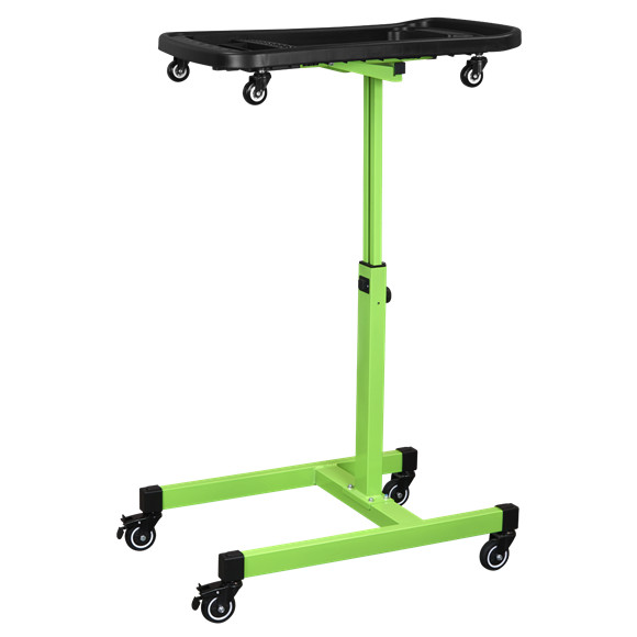 Adjustable Height Mobile Workstation Removeable Top Tray Dual Use Tool Creeper