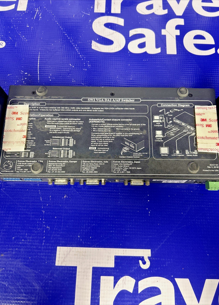 Extron SW2 VGA DA2 A/AF Switcher Auto Switch 🟦