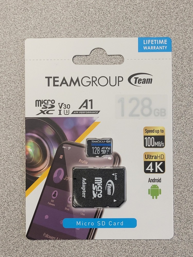 TeamGroup Elite 128GB Micro SDXC Card, Compatible With Latest Mobile Devices