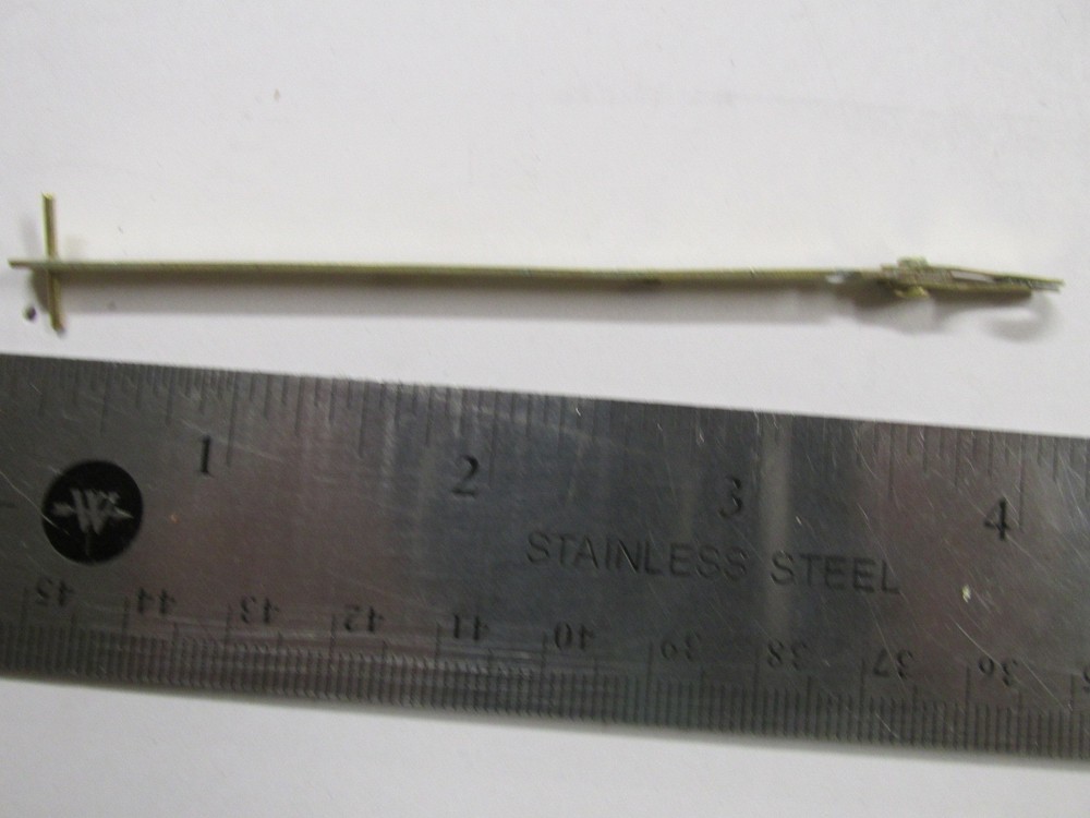 GERMAN BRASS CLOCK PENDULUM LEADER 4"