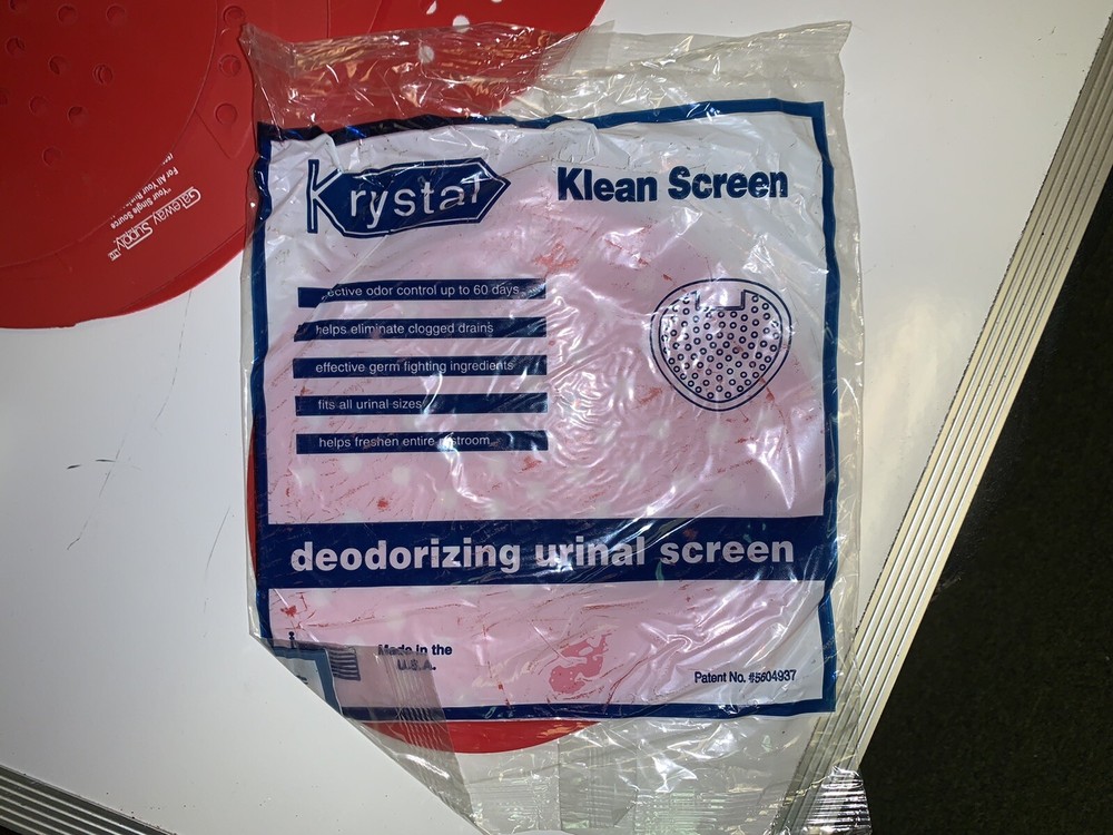 NEW! Krystal Deodorizing Urinal Screen --- Kleen Screen 1001LG Quantity 9
