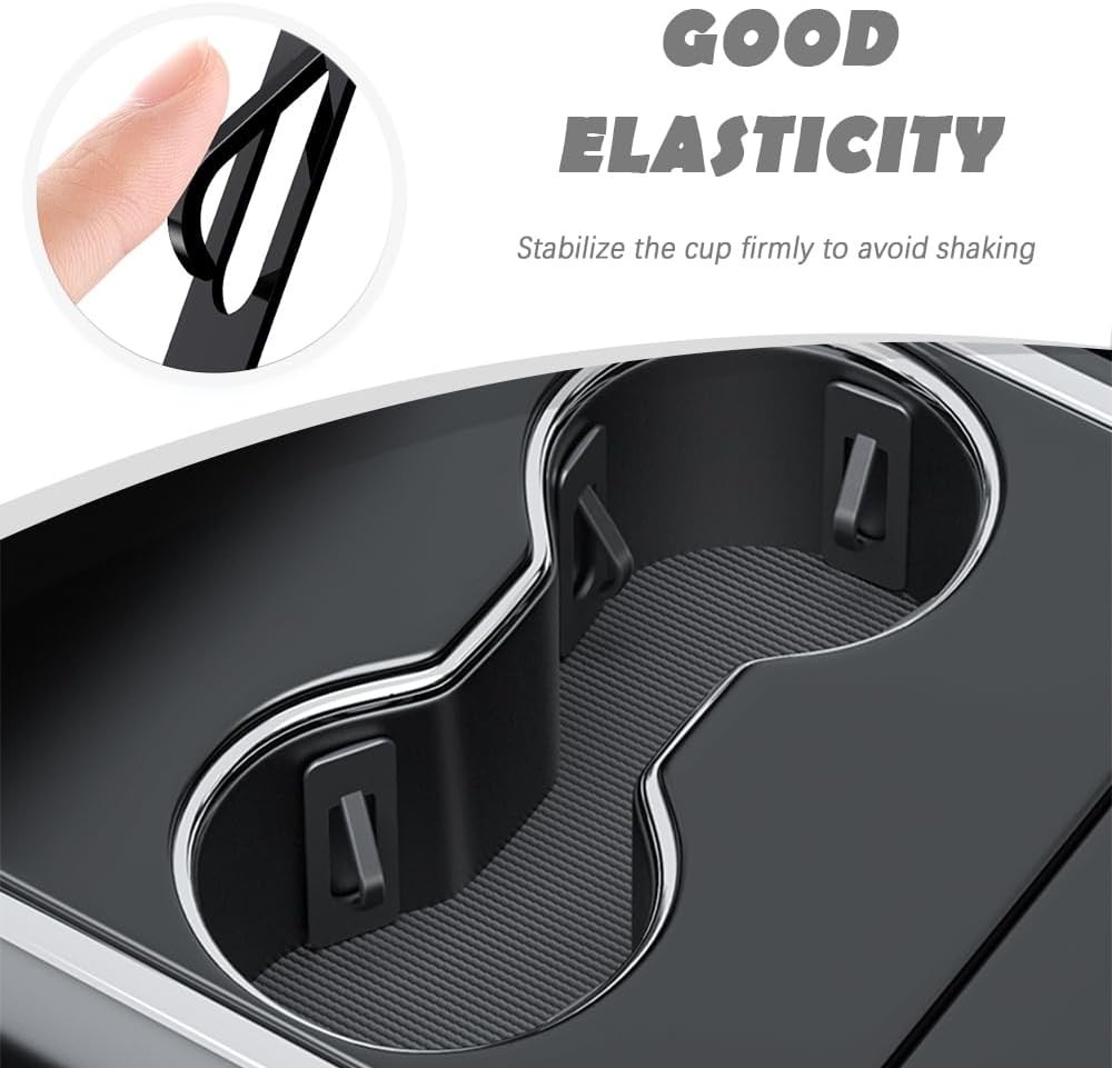 Universal Car Cup Holder Stabilizer Set – Anti-Shake Silicone Inserts (6 pcs)