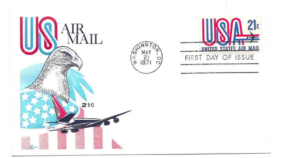C81 21c USA + Jet, Cover Craft Cachets, CCC, FDC no insert