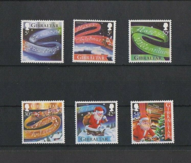 Gibraltar 1999 Christmas 6 v set MNH per scan