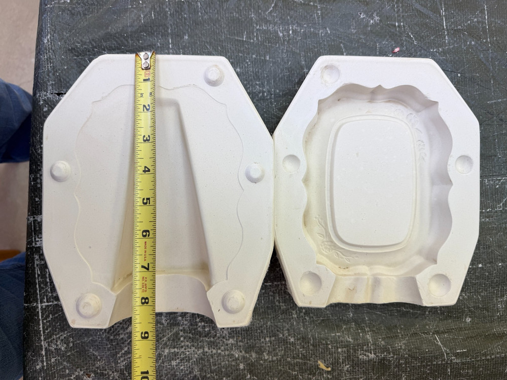 VINTAGE DUNCAN CERAMIC MOLD #DM-789 FLOWER FRAME