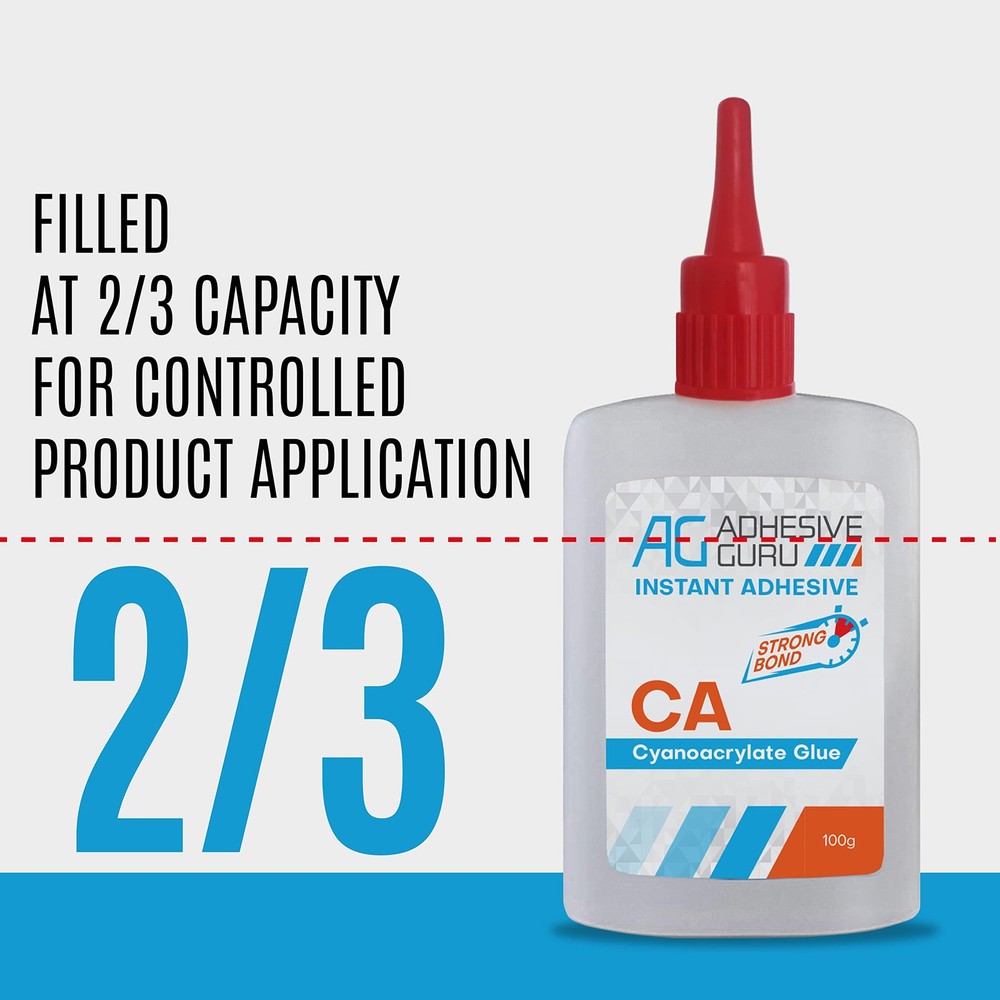 Adhesive Guru CA Glue with Activator (1.7 oz - 1 Pack, & Kit