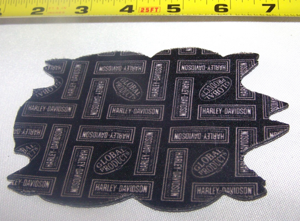 Harley Davidson Skull Bar & Shield Black White Red Vest Patch