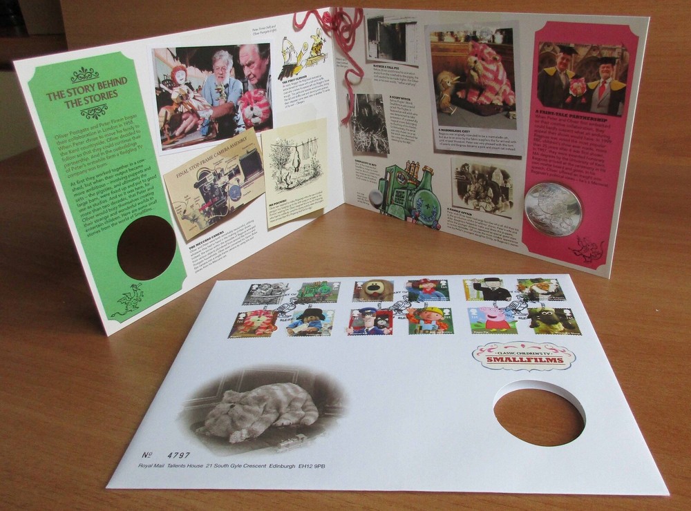 Great Britain - 2014 "Smallfilms FDC and Medal"