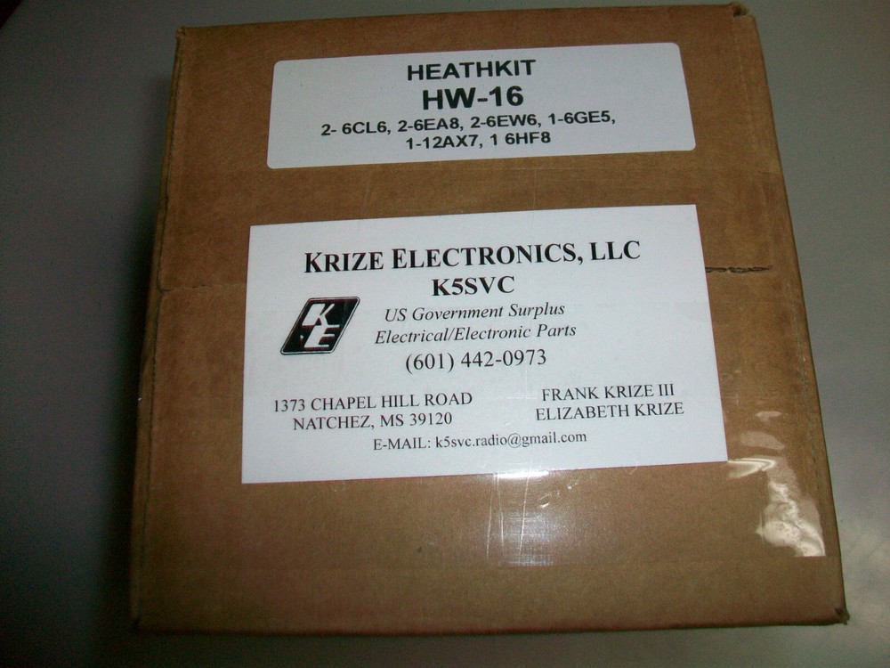 HEATHKIT HW-16 TUBE KIT