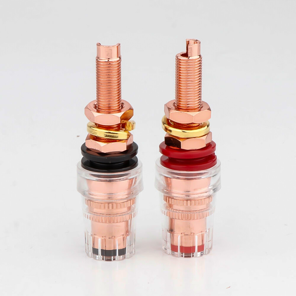 Pure Copper Amplifier Speaker Socket Banana Female Terminal Binding Post Socket