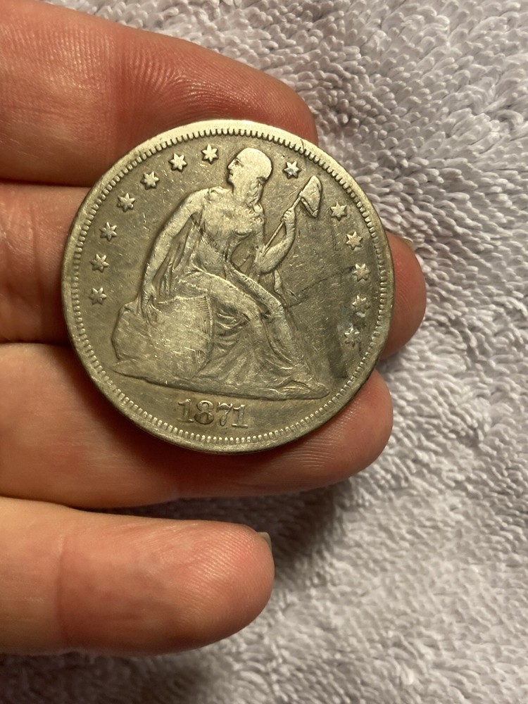 1871 seated liberty dollar