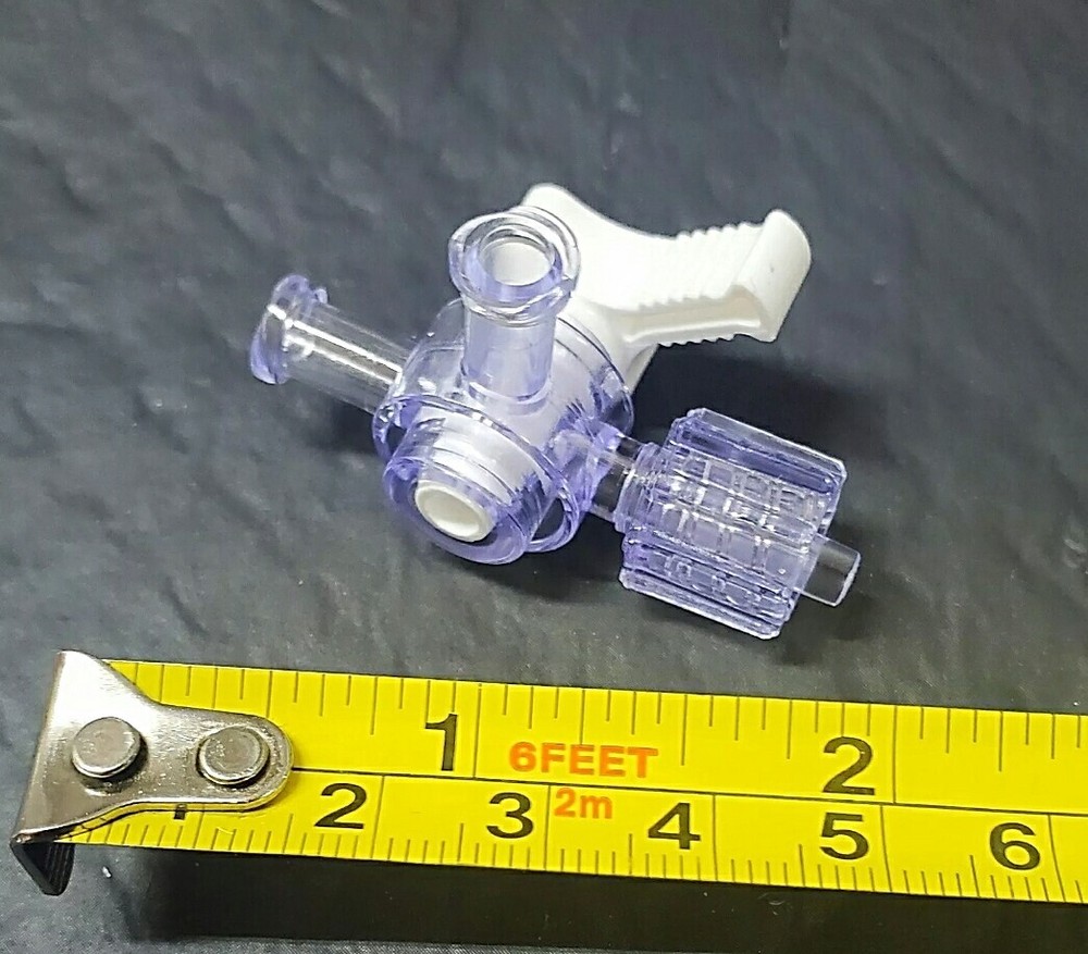 (1000-Pcs.) 3-Way Stopcock Luer Lock Connection Adapter