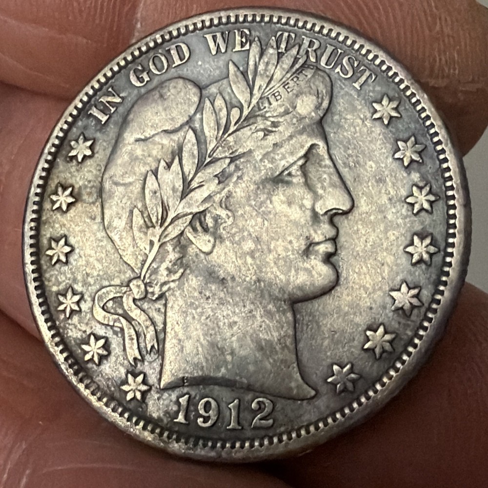 1912 BARBER HALF DOLLAR - XF DETAILS