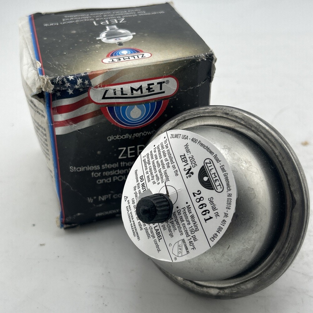 Tankless Water Heater expansion tank - new in box - Zilmet ZEP1