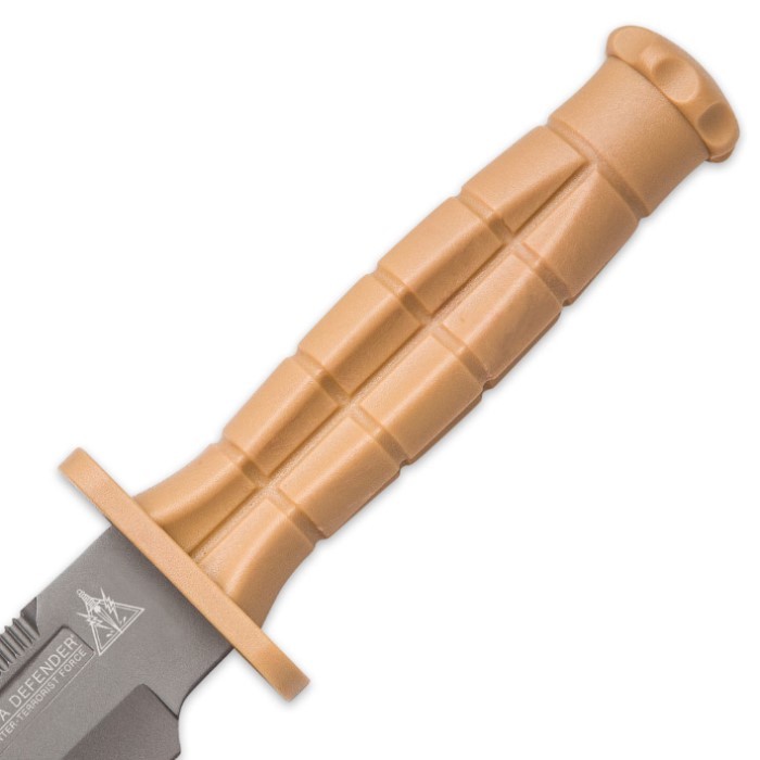 Delta Defender Khaki Fixed Blade Knife 7" BK3922 NEW