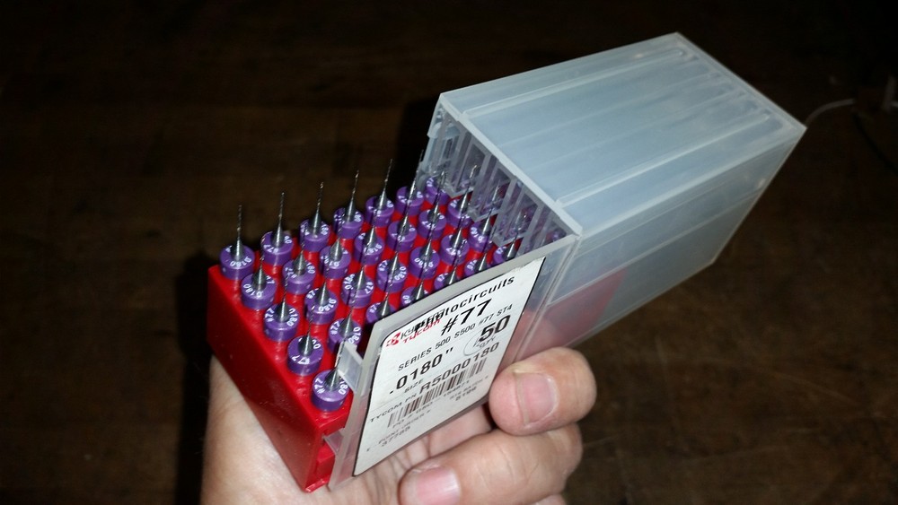 50 Micro Carbide PCB fab Drill Bits, resharpened #77, 2400 available