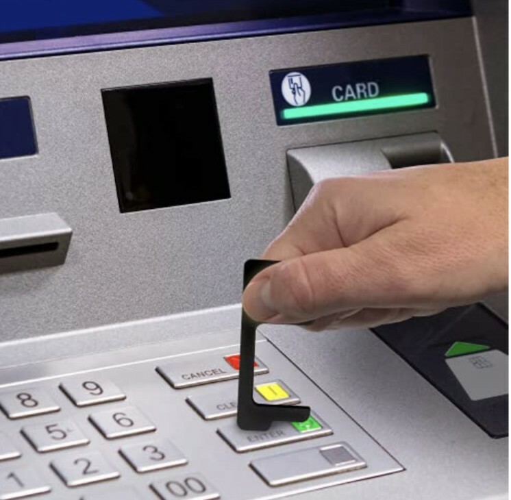 2 Pack HANDS FREE TOOL Safe No Touch Keys Chain, Stop Germs NEW