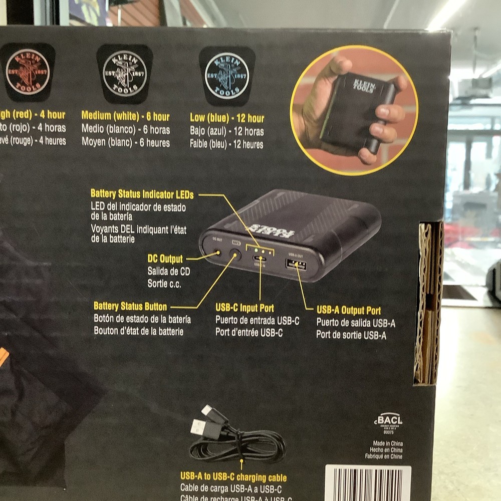 Klein Tools 60954 Heated Base Layer Vest, Large