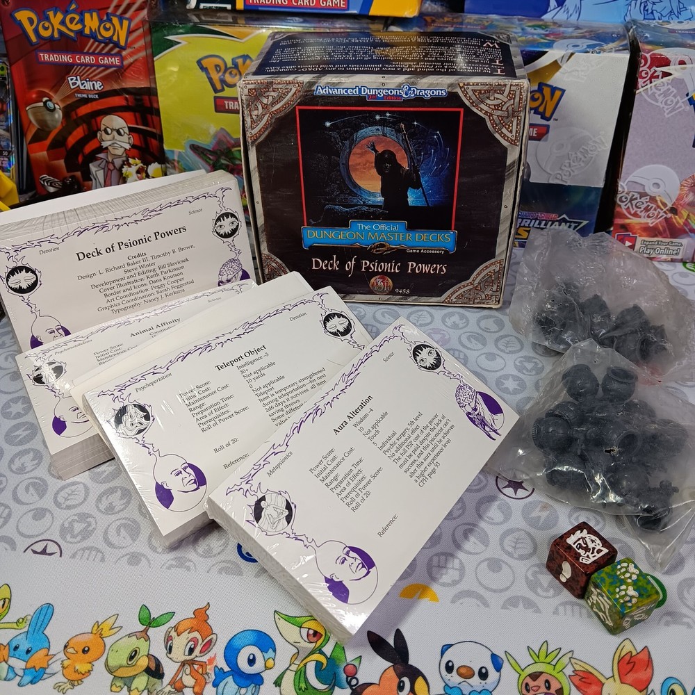 Deck Of Psionic Powers 9458 Dungeon Master Decks 2nd Edition DECKS STILL SEALED!