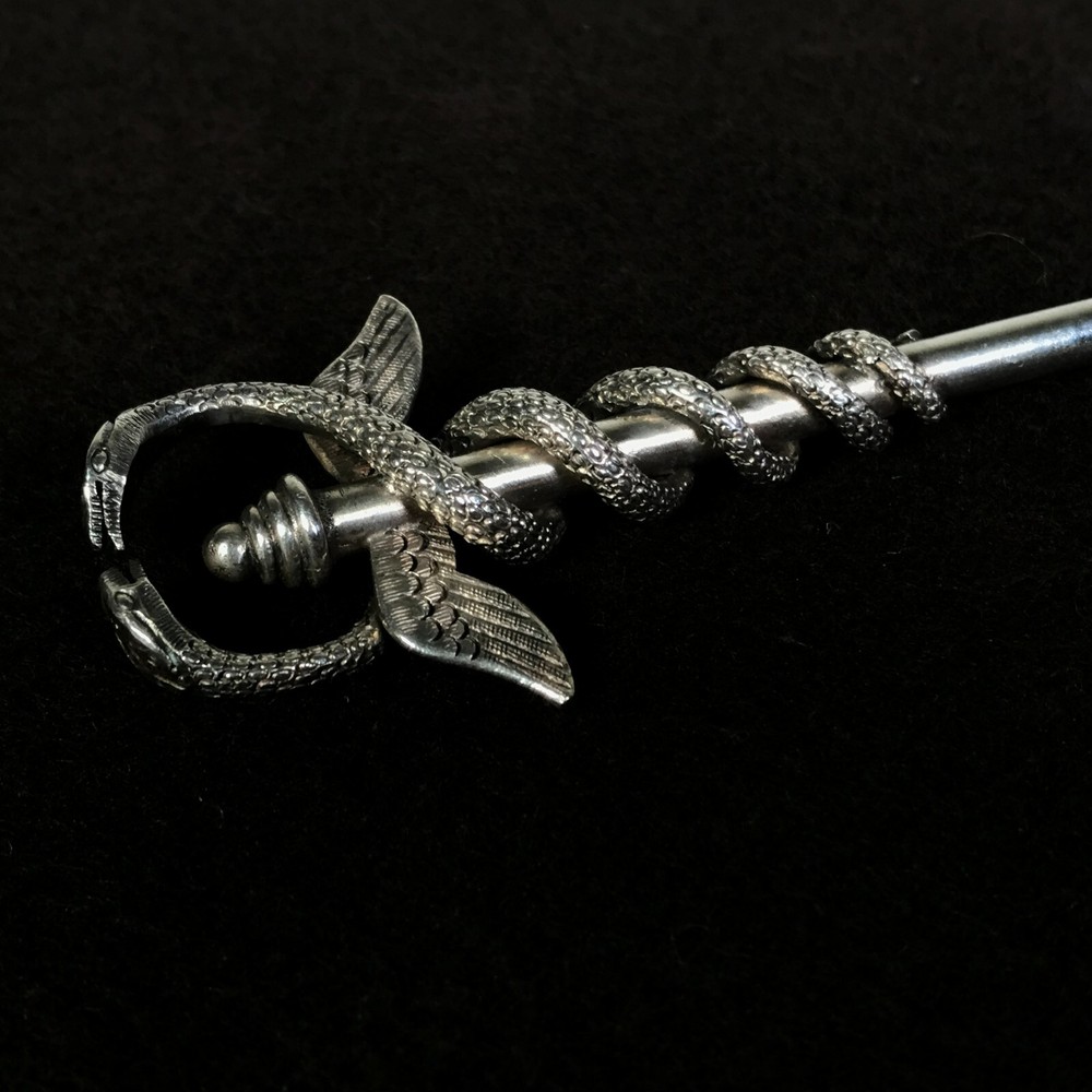 Figural Continental 800 Silver Spoon Snakes