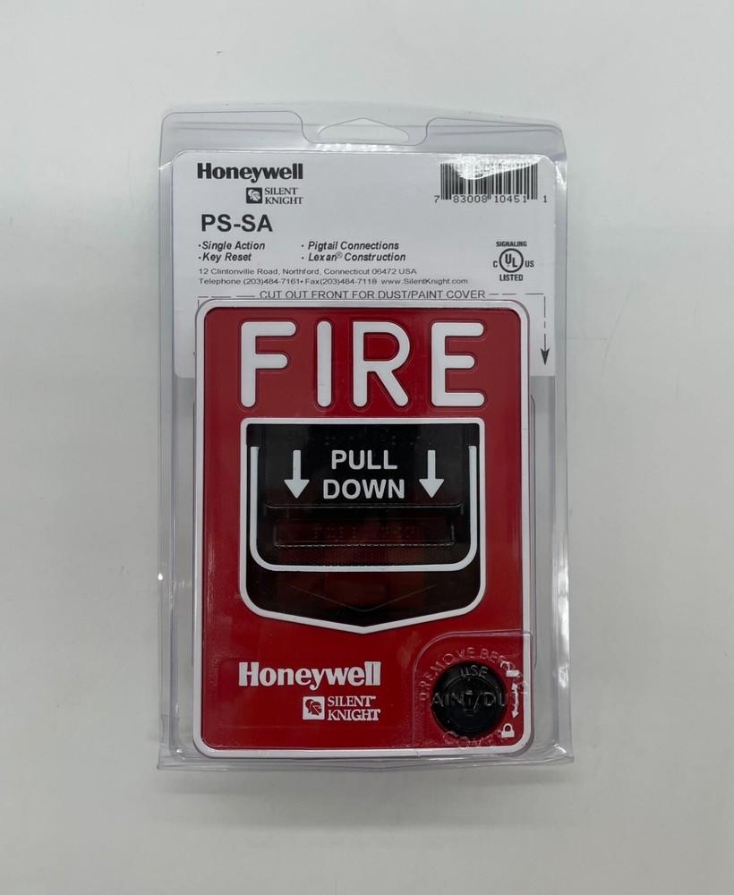 Silent Knight PS-SA Single Action Pull Station - Same Day Shipping (SEALED)