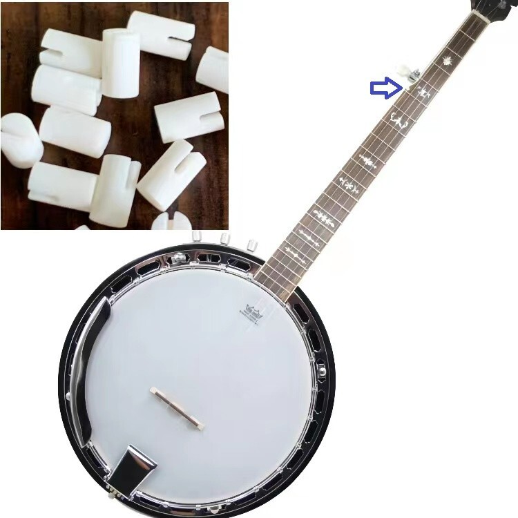 10x Bone Fifth-string Nut for Banjo Guitar Luthier Saddle Bridge DIY 3mm