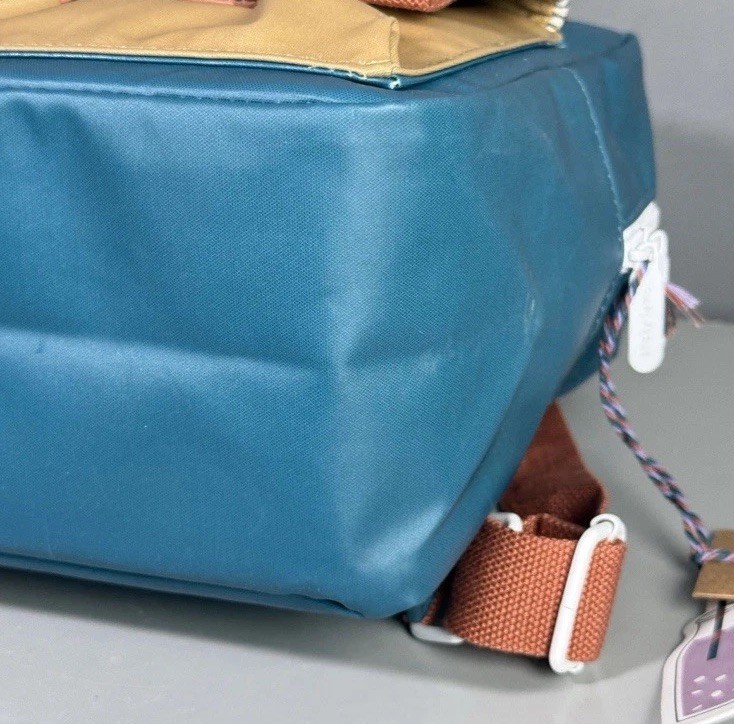 Sticky Lemon Small Envelope Deluxe Backpack Edison Teal Colorful NEW