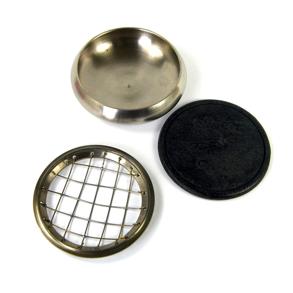 Simple Silver Charcoal Burner for Resin Incense