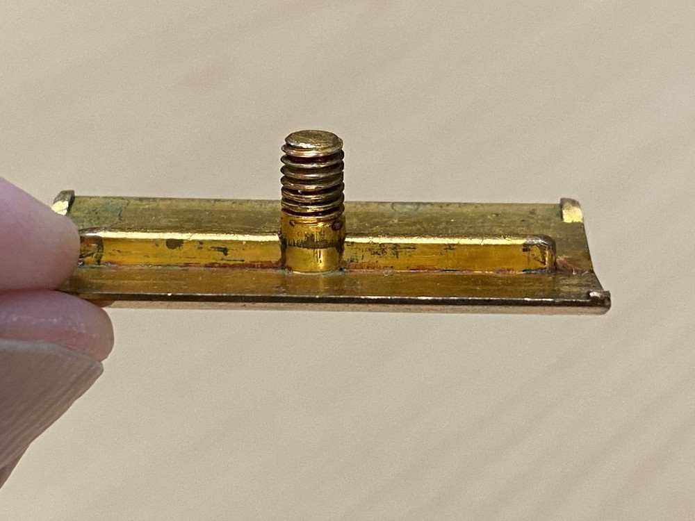 Vintage Gillette Fat Handle Tech - Gold Tone - Post War 1946-1950
