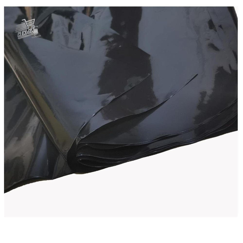 Heavy Duty Black Plastic Polyethylene Cloth 2M X 2M, Poly Cover Sheets